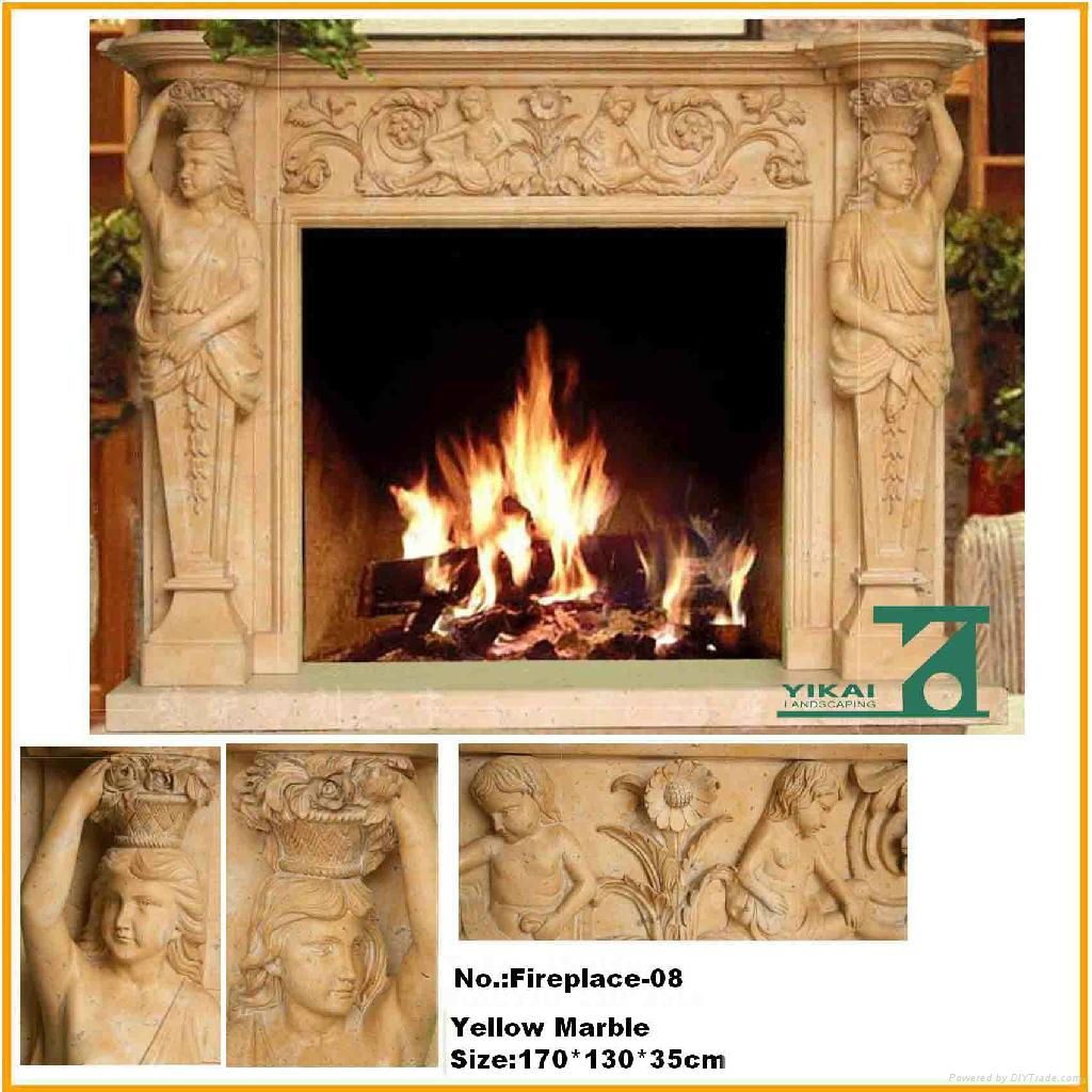 Stone Fireplace Mantel 2