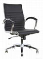 Office metal chrome manager executive boss lady chair ergonomic design tilt 1