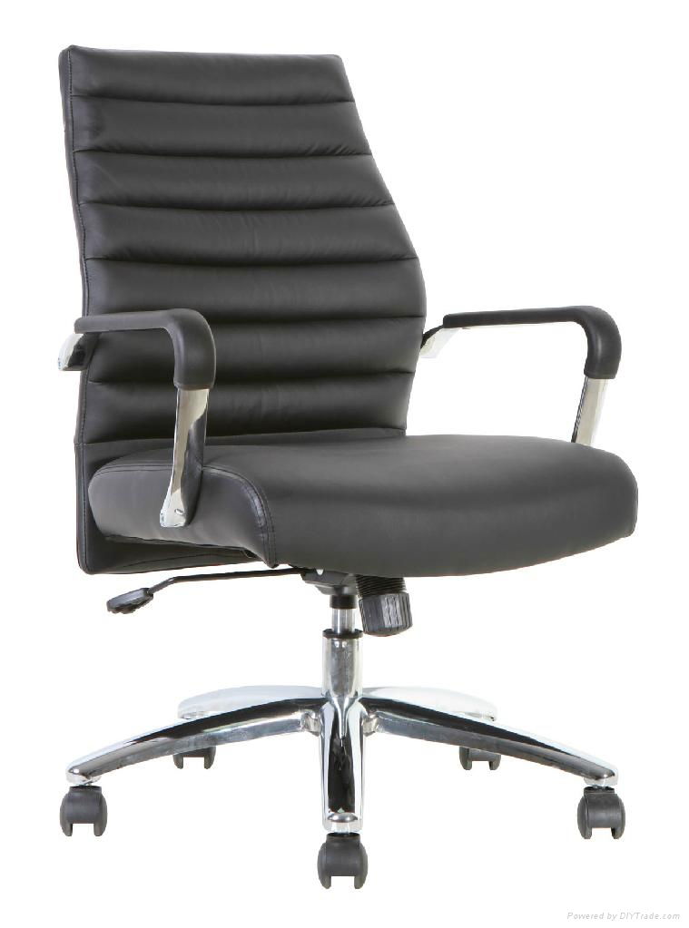 Office metal chair chrome good PU ergonomic design manager executive boss chair