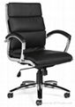 Office metal chrome manager executive boss lady chair ergonomic design tilt 1