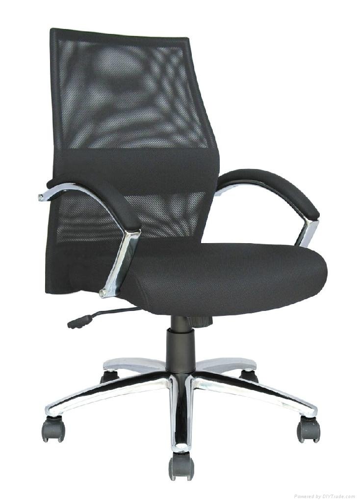 Office mesh metal chair chrome good mesh ergonomic design manager executive boss