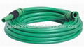 20M 1/2" PVC Reinforced Garden Water Hose With 2-Function Garden Water Nozzle Se