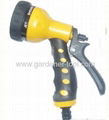 Plastic 7-function trigger garden water nozzle