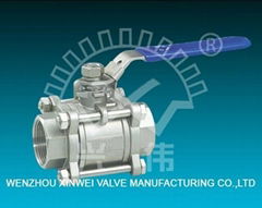 Three-Piece Model Female Ball Valve Locking