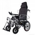 reclining high back  electric power wheelchair manufacture 