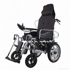 reclining high back  electric power wheelchair manufacture 