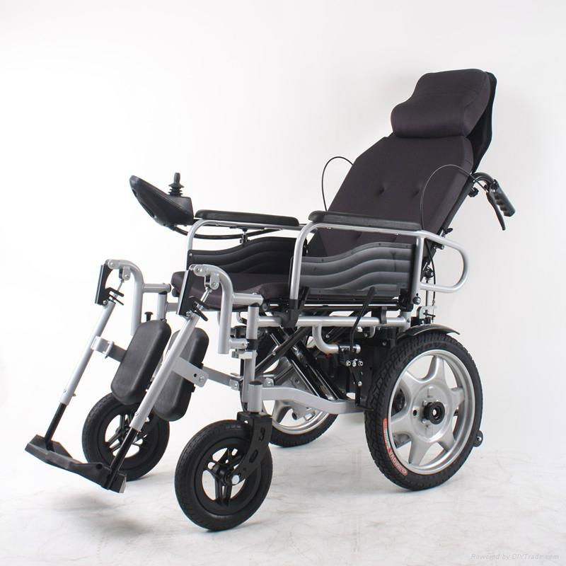 reclining high back  electric power wheelchair manufacture  2