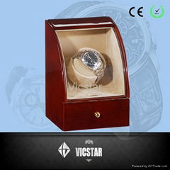 Dark maple Wooden Automatic Watch Winder