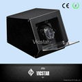 Black Aluminum Single Watch display box for one watch