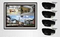 Q5-4CH Full H. 264 DVR Security System with Four in/Outdoor Night Vision Surveil 1