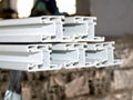 white upvc plastic profile