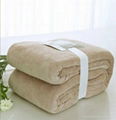 Solid Coral Fleece  260gsm blanket 4