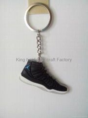 2D3D plastic Jordan       sports neaker  keychain