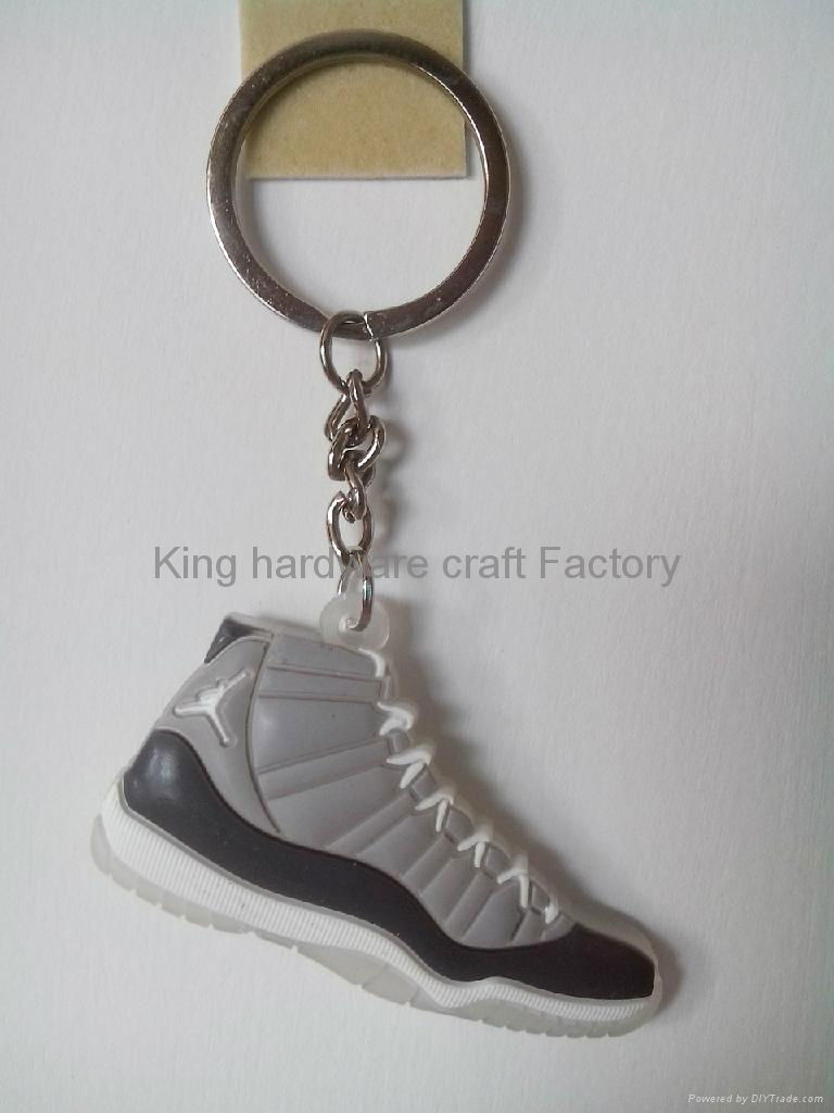 2D3D plastic Jordan       sports neaker  keychain 2