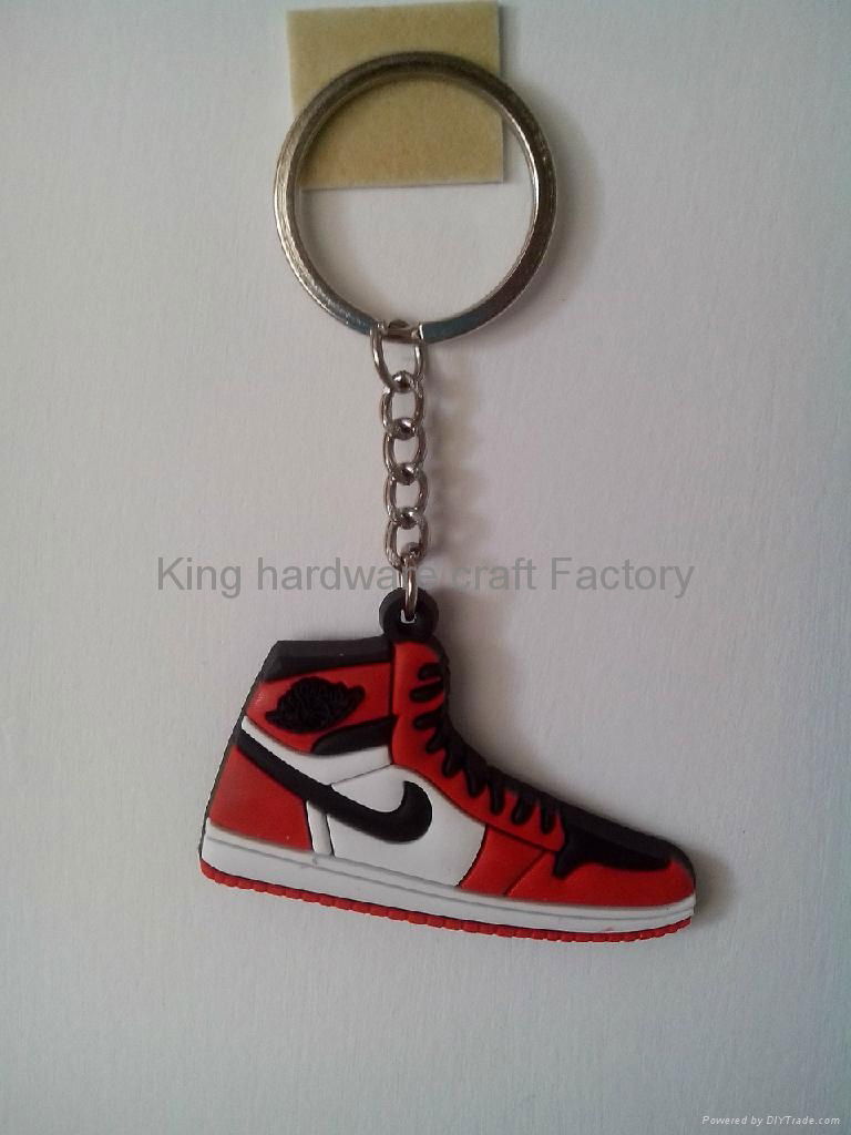 2D3D plastic Jordan       sports neaker  keychain 5