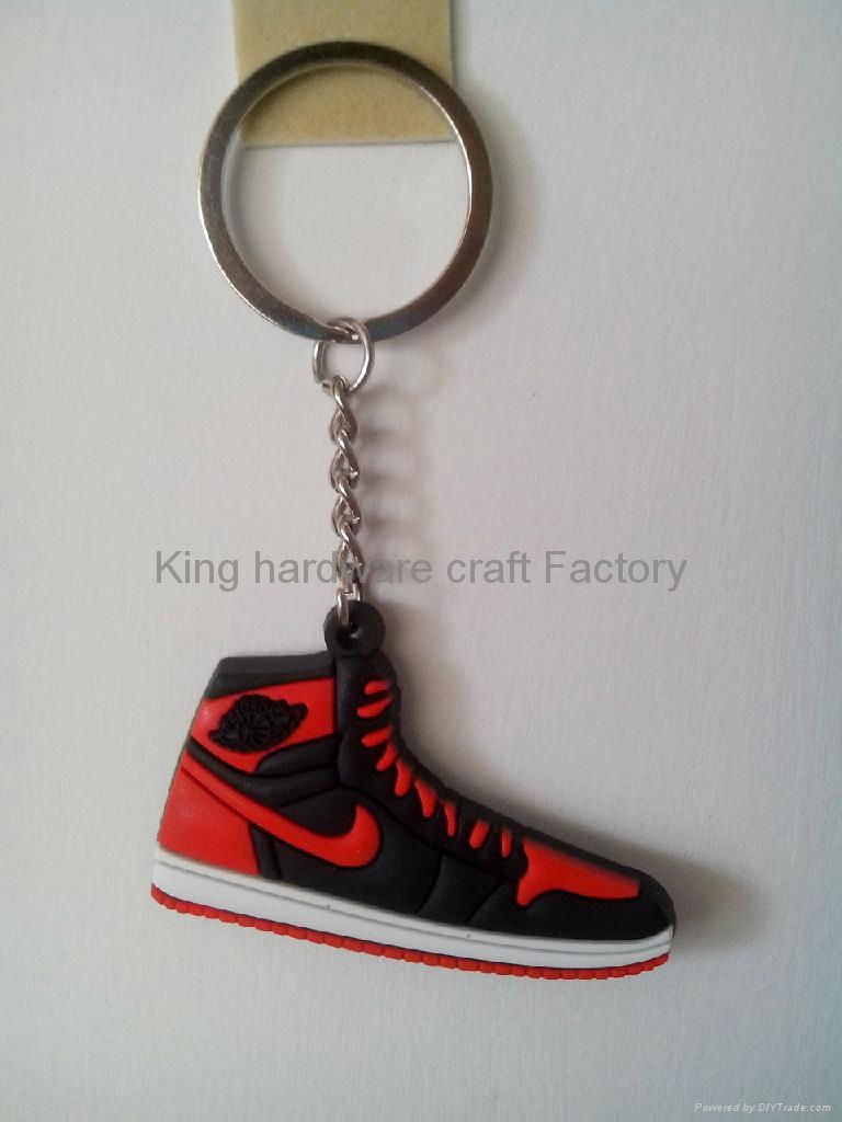 2D3D plastic Jordan       sports neaker  keychain 4