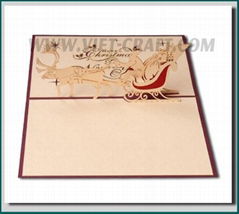 3D Christmas greeting card