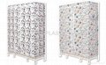  Foldable solid wood and non woven fabric wardrobe/portable closet 2