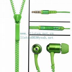Zipper Earphone from China Manufaturer