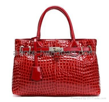 High Quality New Design Classic Leisure Crocodile pattern leather Handbag G
