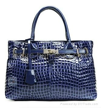 High Quality New Design Classic Leisure Crocodile pattern leather Handbag G 4