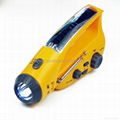 2013 Newest Solar LED Dynamo Flashlight With FM Radio