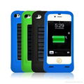 Hot Selling Silicon Solar Battery Charger case for iPhone 1