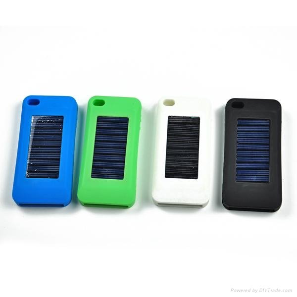Hot Selling Silicon Solar Battery Charger case for iPhone 3