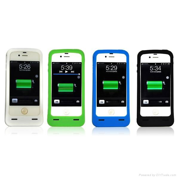 Hot Selling Silicon Solar Battery Charger case for iPhone 5
