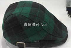 2014 new green turban beret hat 