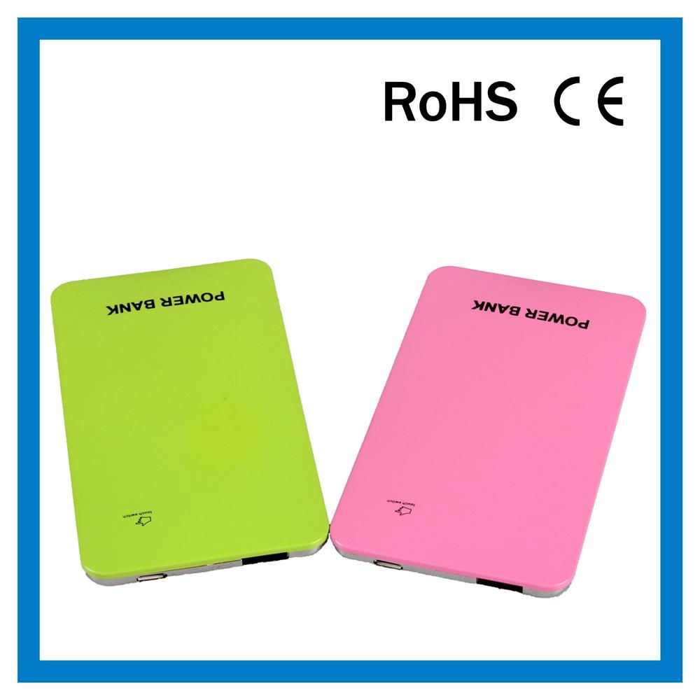 Colorful slim touch screen power bank for mobile OEM