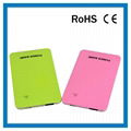 Colorful slim touch screen power bank