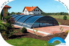 swimming cover,pool enclosure,pool safety cover,slide protection cover for pool