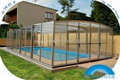 swimming cover,pool enclosure,pool safety cover,slide pool protection cover