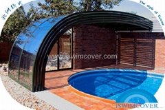 functional pool cover,practical pool cover,slide swimming pool cover,pool fence
