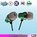 metallic earphone with mic and volume