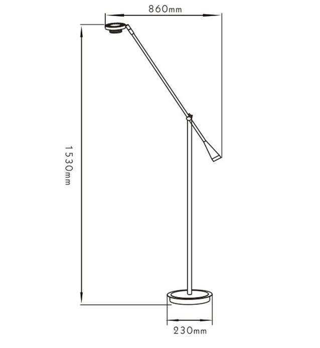 COB LED Floor Lamp 700lm/3000lm 5000K Citizen Chip 2