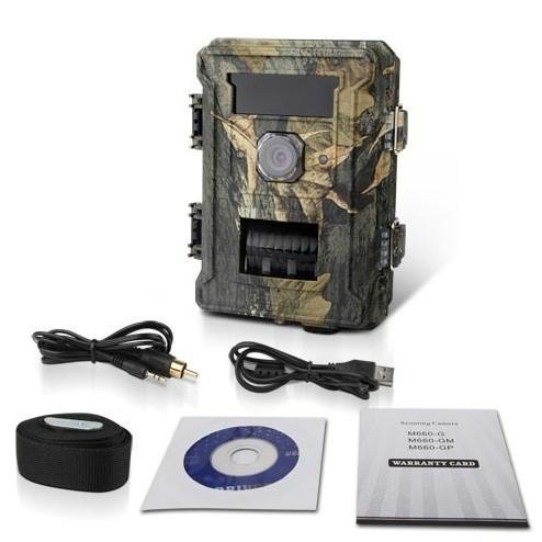 M660G- 6pcs Best Infrared 120 Degree Waterproof Hunting Invisible Game Camera