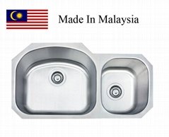3218A  CUPC stainless steel kitchen sink Made In Malaysia