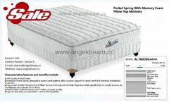 bedroom furniture high density memory foam mattress