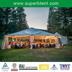 high-end party marquee with linings