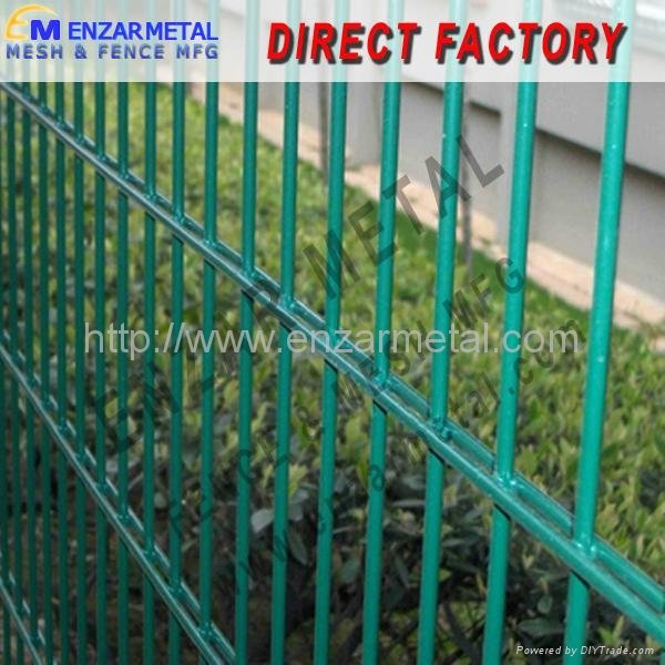 Powder Coated Double Wire Fence 2
