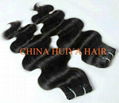 High quality Indian virgin remy human hair weft