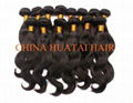 Factory Price Chinese human remy virgin hair weft 1