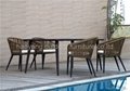 Outdoor long table 1pc and chair 6pcs 1