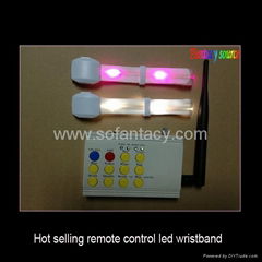 remote control led wristband