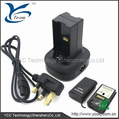 Dual battery charger kit for xbox360 controller 