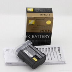 Battery For NIKON D800E D800 D600 D7000 V1 NIKON EN-EL15