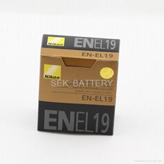 Battery for NIKON COOLPIX S3300 S4100 S4150 S4300 NIKON EN-EL19