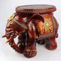 Resin Elephant Stool Resin Craft & Home